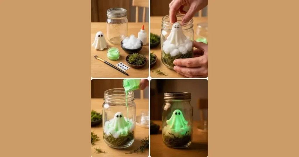 Affordable Glowing Ghost Apothecary Jars