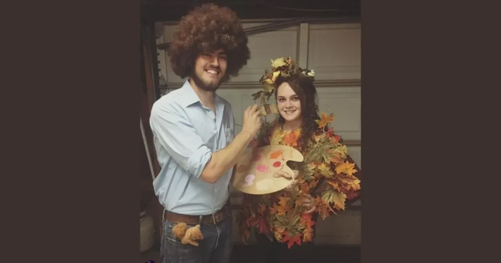 Bob Ross and Happy Canvas Tree