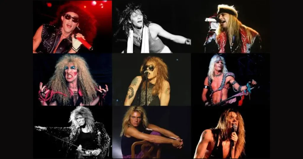 Bold 1980s Hair Metal Rocker Persona