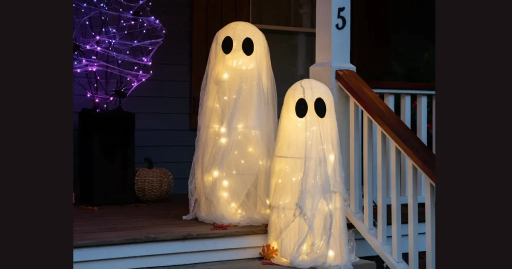 Affordable Tomato Cage Porch Ghosts