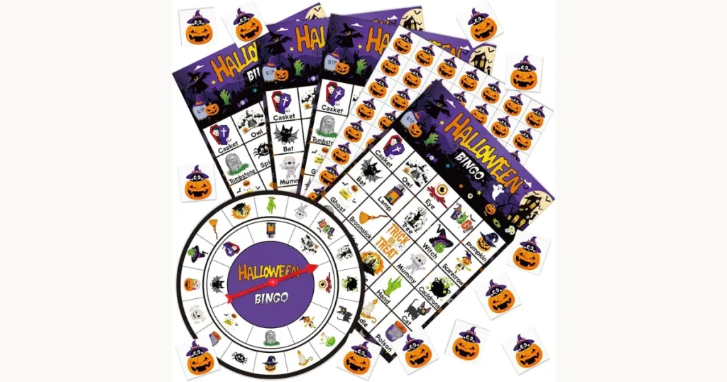 Chic Halloween Bingo Card Showdown
