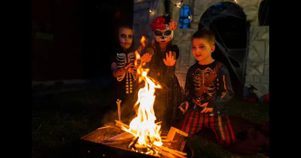 Affordable Backyard Ghost Story Campfire Night