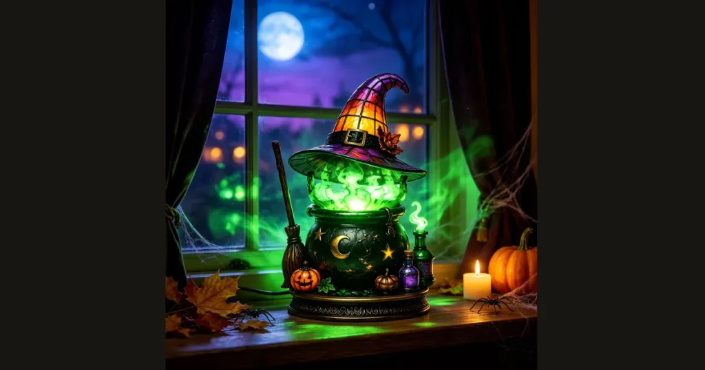 Affordable Glowing Witch Cauldron Porch Accent