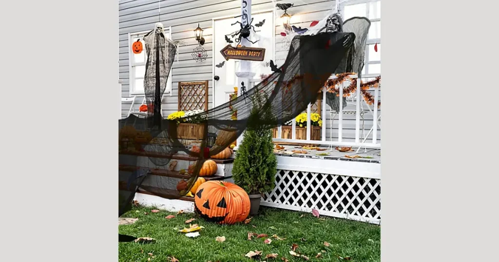 Best Creepy Gauze Porch Railing Drapes