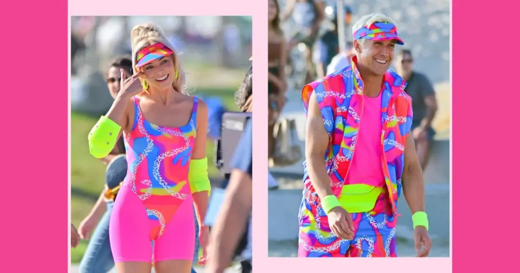 Energetic 1980s Neon Aerobics Instructor