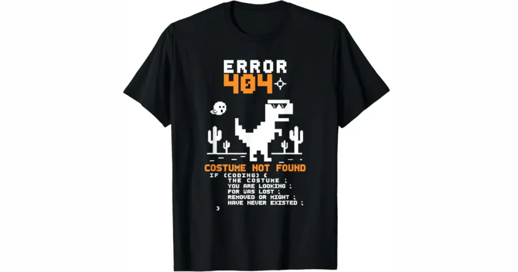 Clever Error 404 Missing Costume