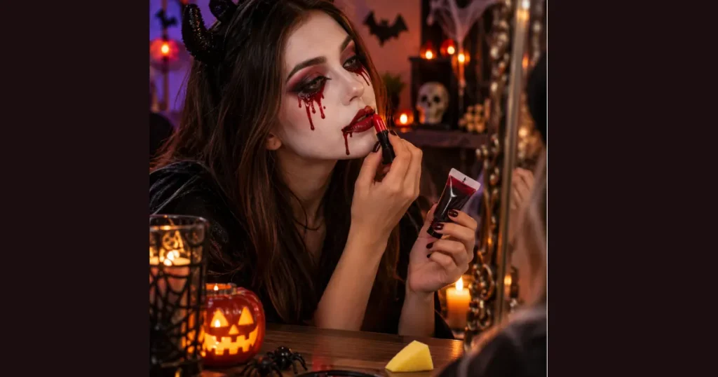 Top Classic Vampire Blood Drip Makeup
