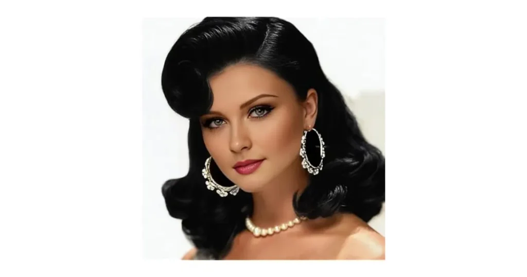 Professional Retro 1950s Rockabilly Victory Rolls