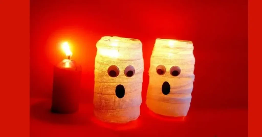 Affordable Mason Jar Mummy Lanterns