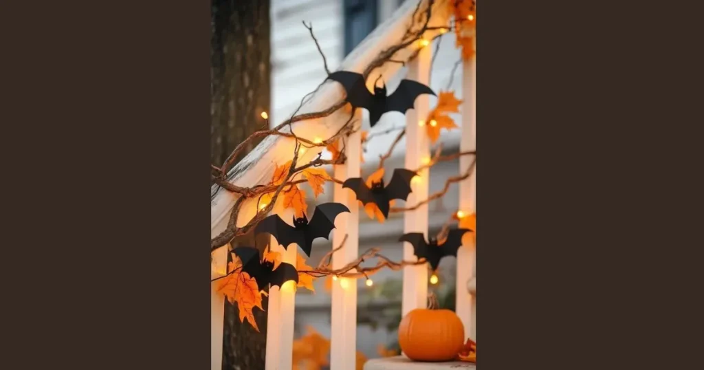 Chic Hanging Bat Swarm Garland