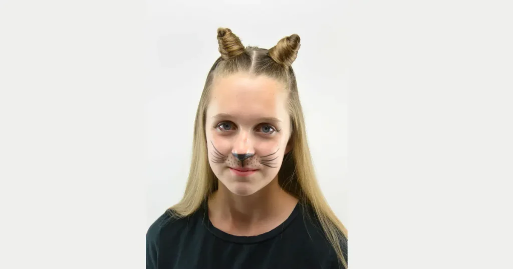 Affordable Cute Kitty Cat Hair Buns