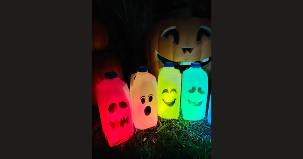 Affordable Glowing Milk Jug Ghost Lanterns