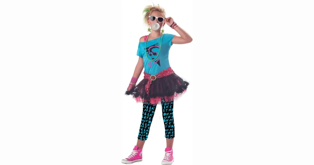 Retro 1980s Neon Pop Star Outfit