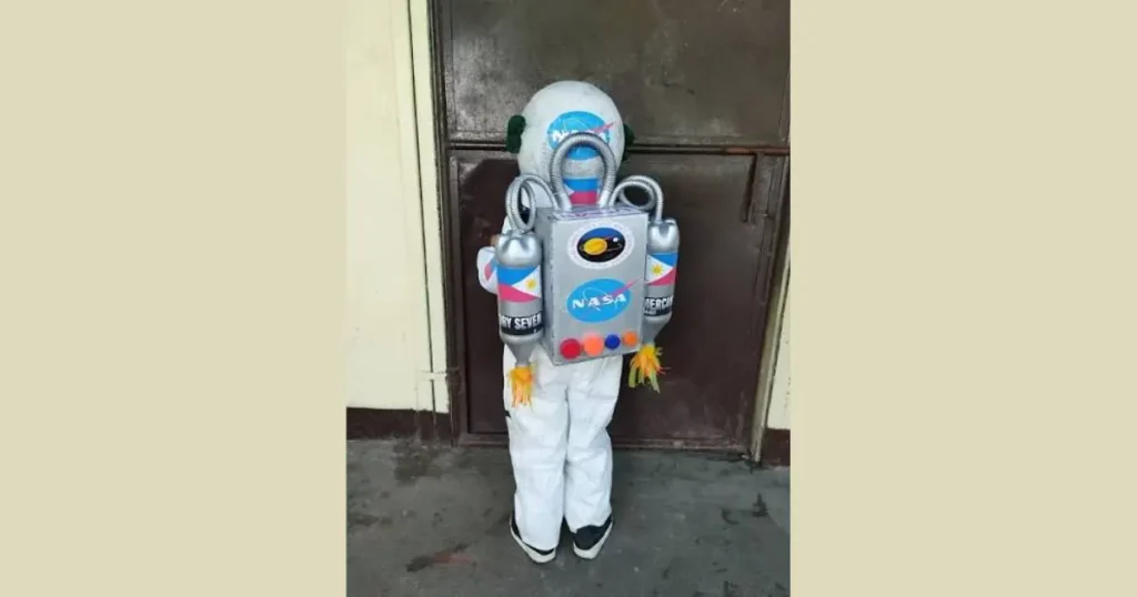 Creative Recycled Space Astronaut Suit