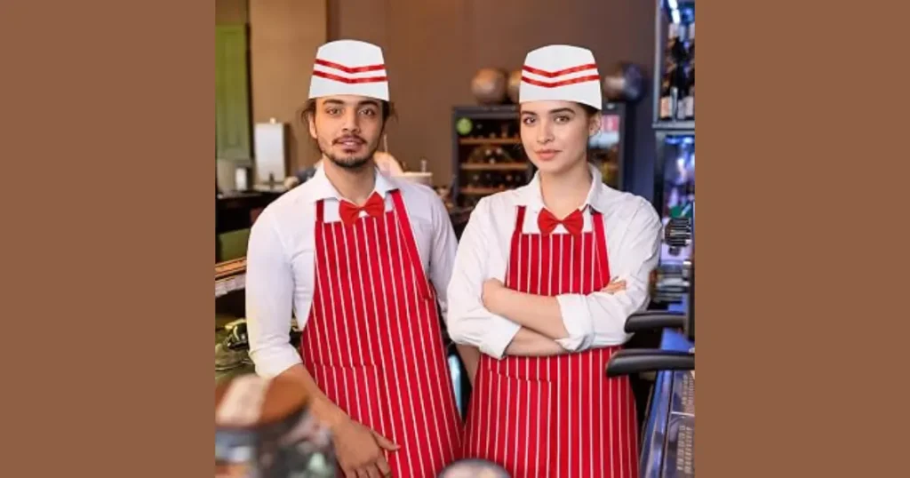 Retro Diner Cook and Waitress