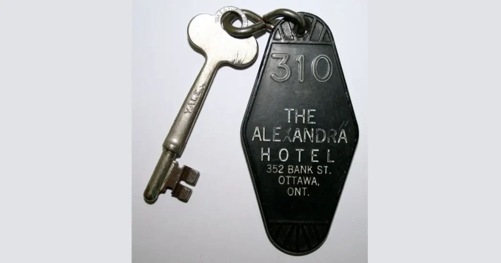 Chic Vintage Haunted Hotel Room Key Board