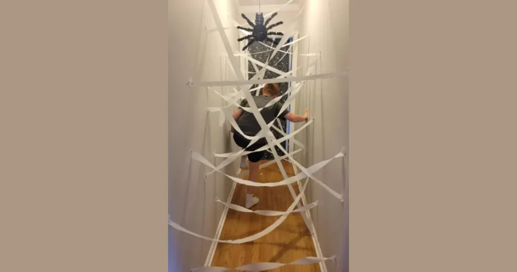 Top Spider Web Hallway Yarn Maze