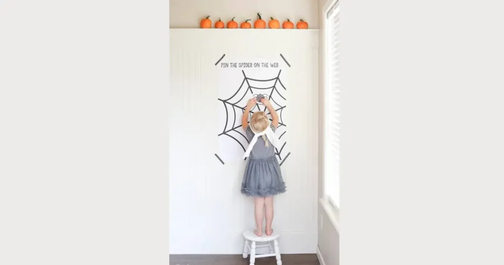 Affordable Pin the Spider on the Web Game