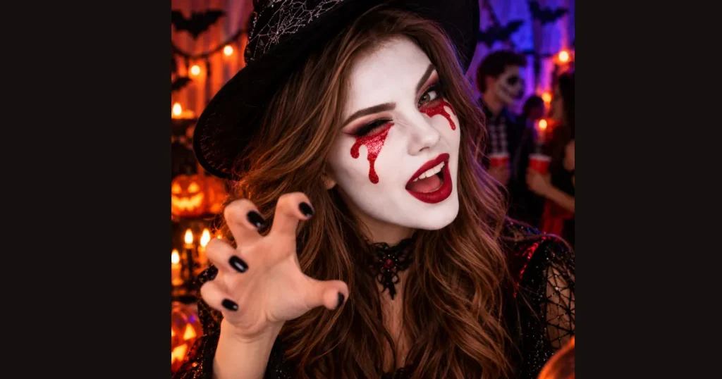 Top Classic Vampire Blood Drip Makeup