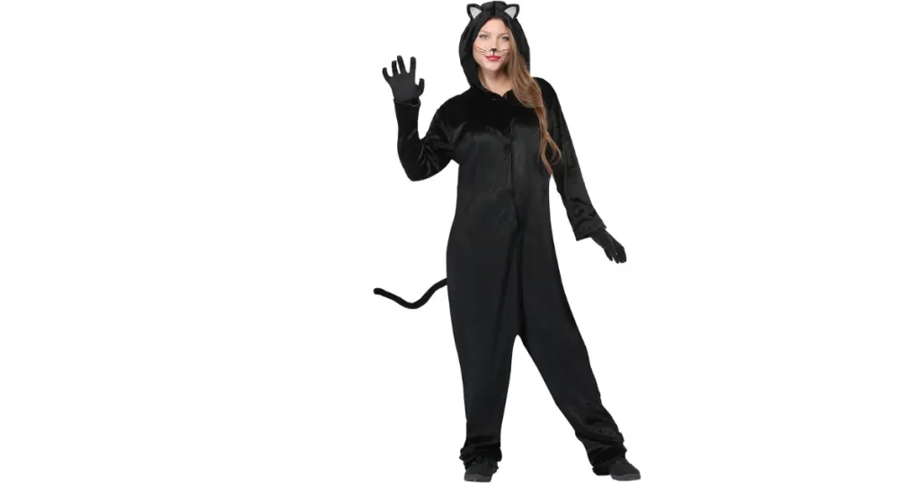 Top Classic Velvet Black Cat Outfit