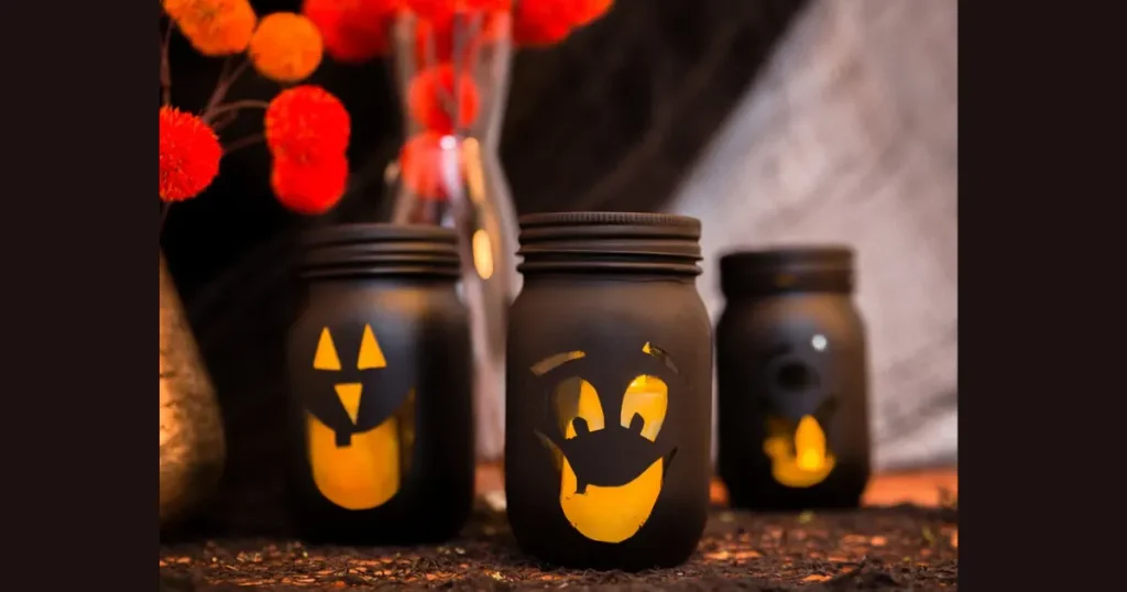 Affordable Mason Jar Mummy Shelf Lanterns