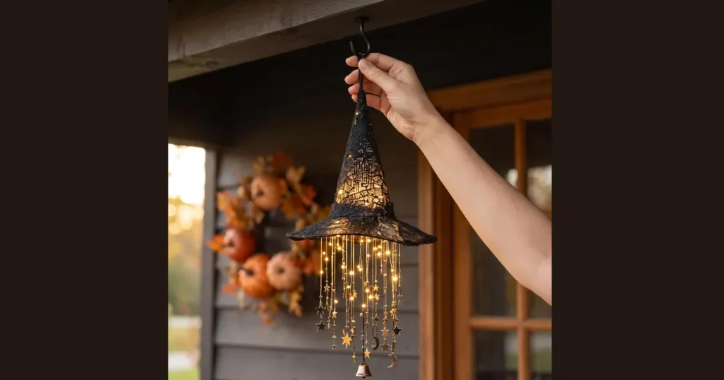 Top Floating Witch Hat Porch Luminaries