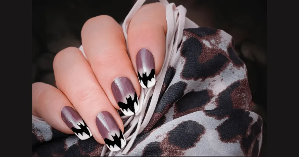 Top Ghostly French Tip Nails