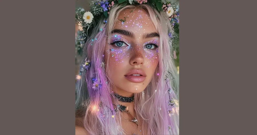 Chic Mystical Forest Woodland Fairy Makeup