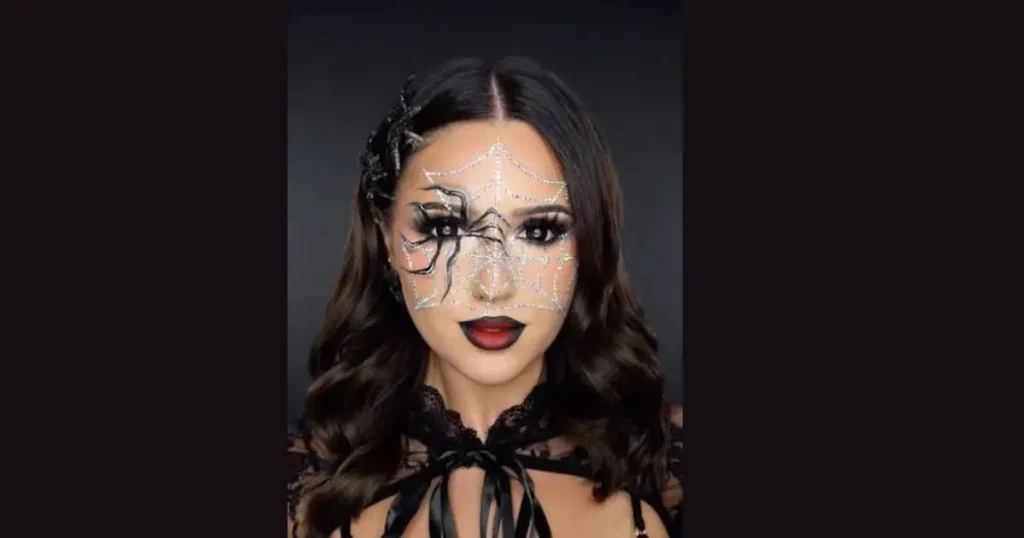 Top Gothic Spiderweb Eyeliner Makeup