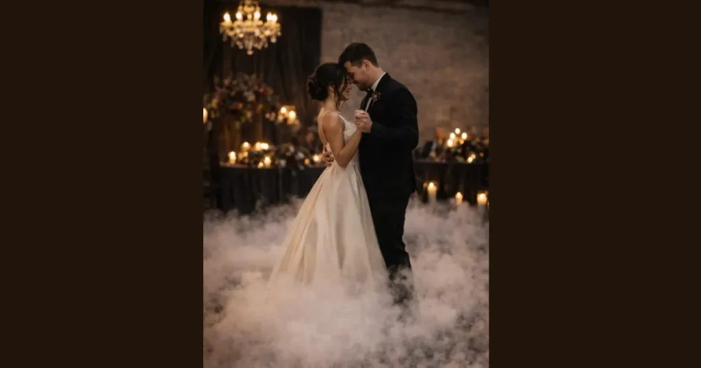 Chic Low-Lying Dry Ice First Dance Fog