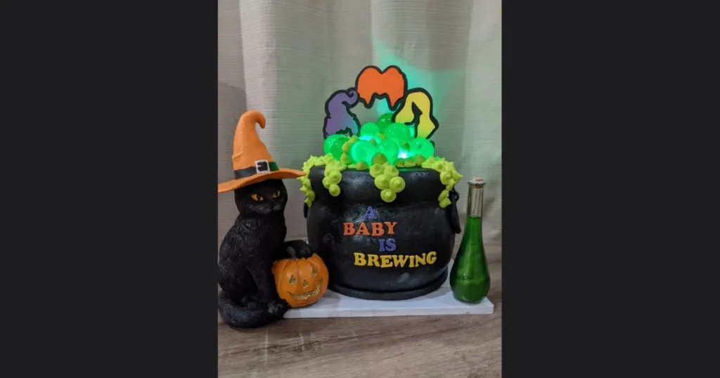 Affordable A Baby is Brewing Witch Cauldron Theme