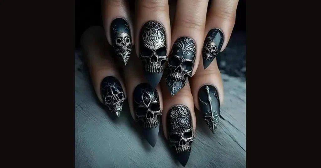 Best Glow in the Dark Skeleton Nails